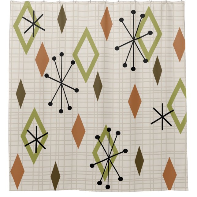 Cortina Para Box Meio século de diamantes modernos "Nature Tones" (Frente)