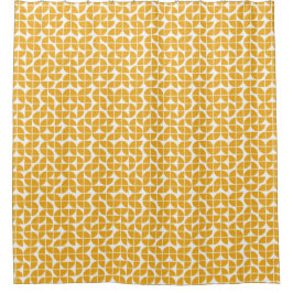 Cortina Para Box Meio século Retroativo Amarelo Moderno