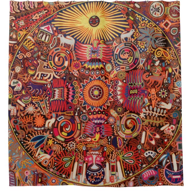 Cortina Para Box México * Mayan Aztec LatinoX Hispânico (Frente)
