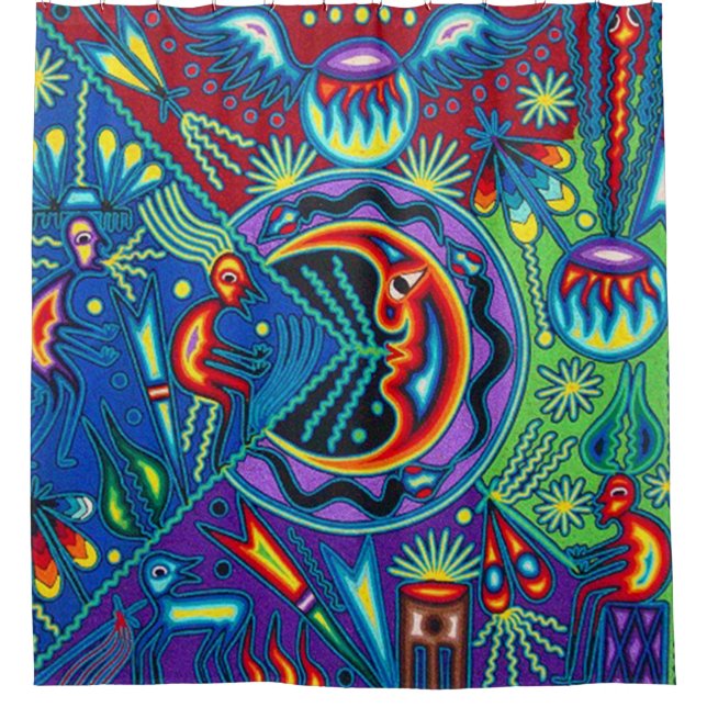 Cortina Para Box México * Mayan Aztec LatinoX Hispânico (Frente)