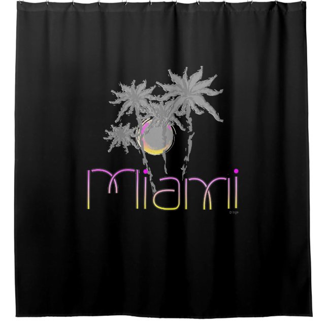 Cortina Para Box Miami, Flórida Palms Moderno Legal (Frente)