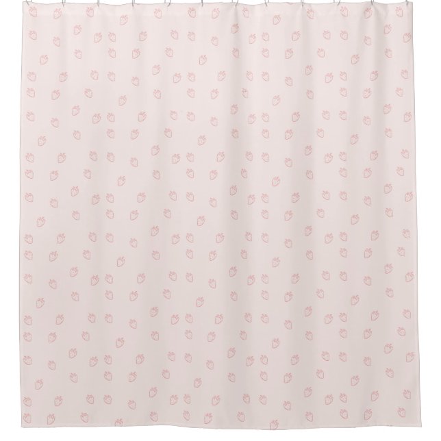 Cortina Para Box Minimalismo de Morango (Frente)