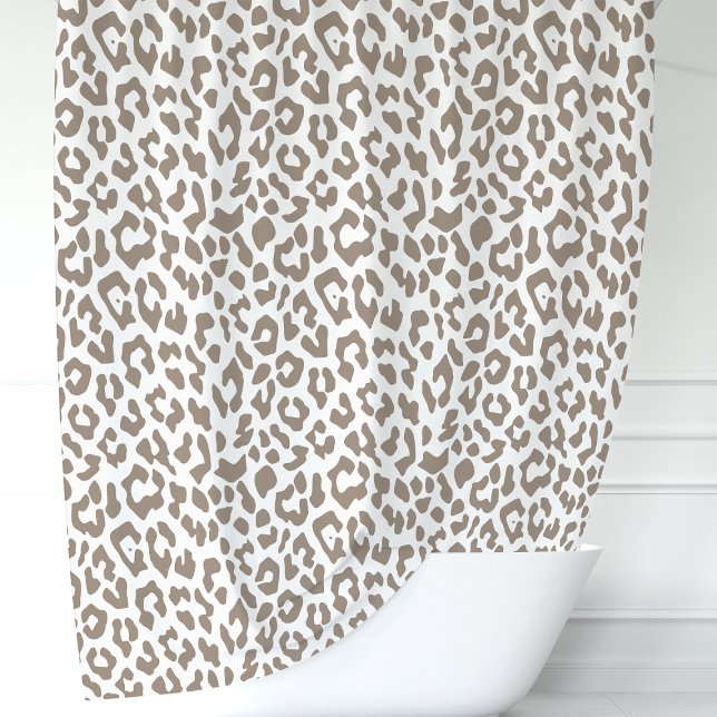 Cortina Para Box Mocha e Leopardo Branco (Criador carregado)
