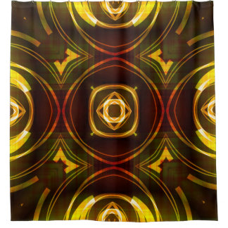 Cortina Para Box modelo decorativo geométrico de arte, abstrato