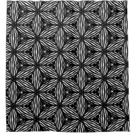 Cortina Para Box modern line art black and white pattern