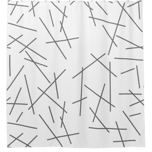 Cortina Para Box Modern, simple, messy, trendy graphic line pattern (Frente)