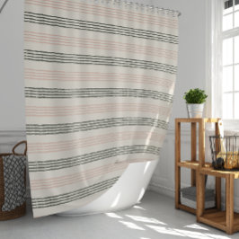 Cortina Para Box moderno Boho de Listra Verde Sage Coral Pêssego 