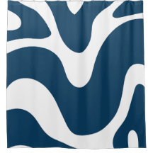 Moderno branco & azul