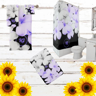 CORTINA PARA BOX MODERNO CLASSY MONOGRAMMED FLORAL