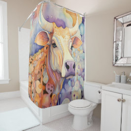 Cortina Para Box Molho de Vaca de Aquarela