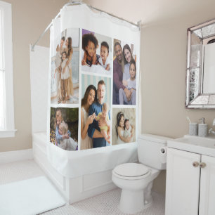 Cortina Para Box Momentos em foco: Colagem personalizável de 6 foto