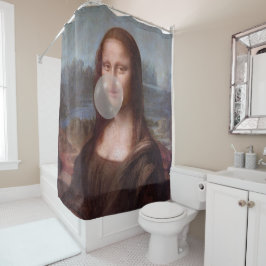 Cortina Para Box Mona Lisa a soprar o chiclete da cinza