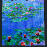 Cortina Para Box Monet - Lírios De Água, Vermelho<br><div class="desc">Lírios-d'água,  vermelho,  belo quadro do artista impressionista francês Claude Monet</div>