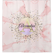 Monograma com Mármore Rosa Espetado Personalizado