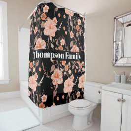 Cortina Para Box Monograma de na moda moderno l Padrão floral l Pre