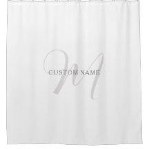 Monograma Moderno Elegante | Cinzas e Branco (edit