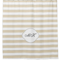 Monograma personalizado em faixas brancas em cores