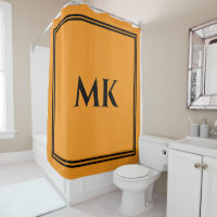Monogramas Laranja Amarelo-Amarelo Na moda Decor