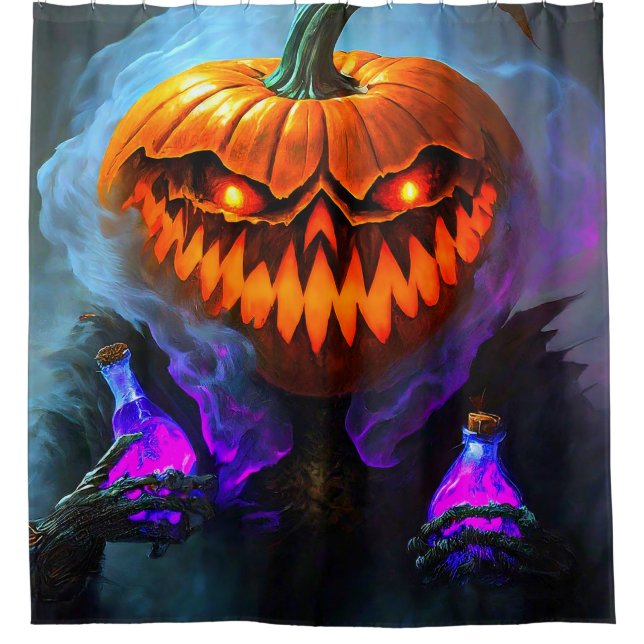 Cortina Para Box Monstro Assustador da Pumpkin (Frente)