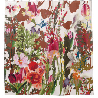 Cortina Para Box Montagem de Vintagem de Plantas Acondicionadas