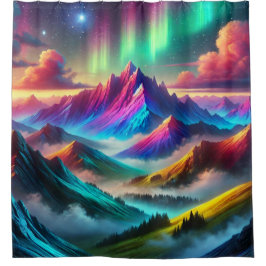 Cortina Para Box Montanhas Coloridas de Ponta