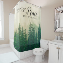 Cortina Para Box Montanhas Florestais Nebulosas Paz  