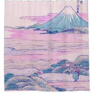 Cortina Para Box Monte Fuji Ukiyo-e japonês Vintage Art