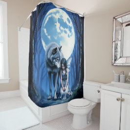 Cortina Para Box Moonlit Bond – The Wolf and the Gothic Fairy.  