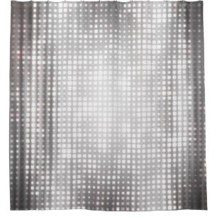 Cortina Para Box Mosaico Brilhante: Abstrato brilhante de Cinza.