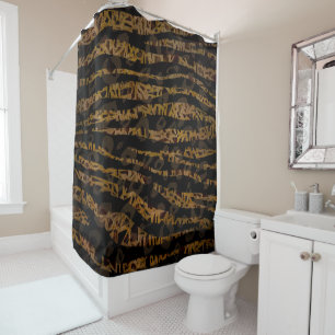 Cortina Para Box Mosaico Chic Elegante Safari Glam Jungle