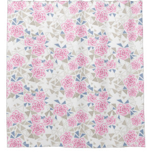 Cortina Para Box Mosaico, flores