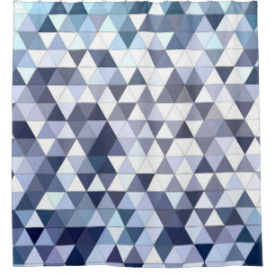 Cortina Para Box Mosaico triangular geométrico colorido: abstrato b