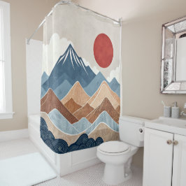 Cortina Para Box Mountains Sunset Beauty