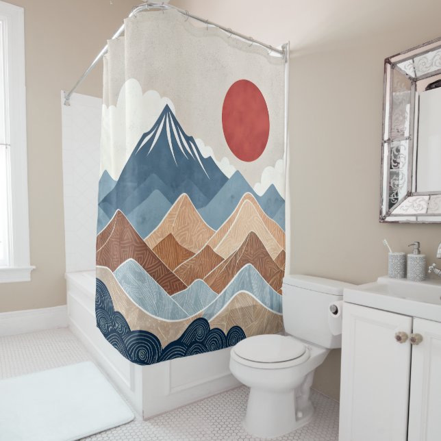 Cortina Para Box Mountains Sunset Beauty (In Situ)