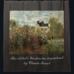 Cortina Para Box Mude a Cor! O Jardim de Monet em Argenteuil<br><div class="desc">Um divertido design de cortina de chuveiro com fundo marrom. Clique no botão "personalizar" e escolha outra cor!</div>