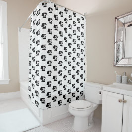 Cortina Para Box Mulher Art Déco de Luvas com Grande Chapéu RL