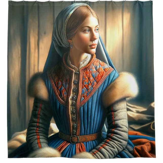 Cortina Para Box Mulher IA (Frente)