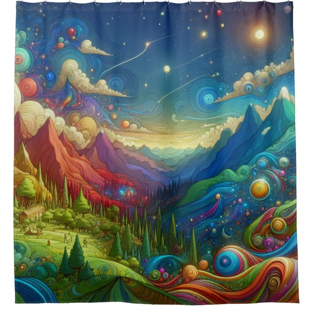 Cortina Para Box Mundo Encantado (Frente)