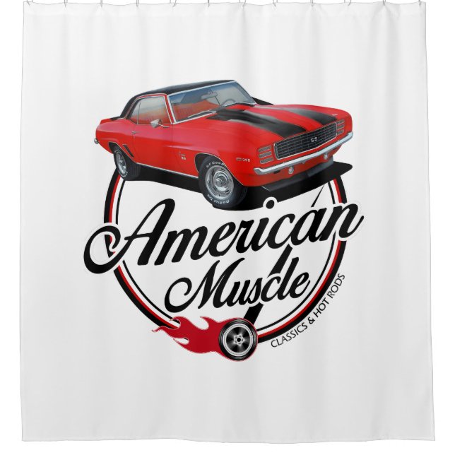 Cortina Para Box Músculo Vermelho Americano (Frente)