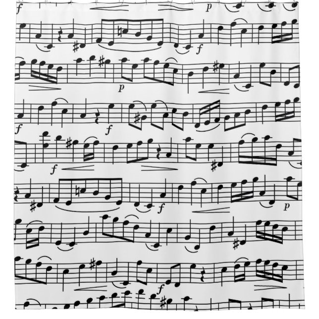 Cortina Para Box Music Note Design (Frente)