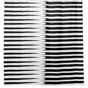 Cortina Para Box Na moda de Abstrato exclusivo branco de padrão de