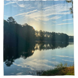 Cortina Para Box Nascer do Sol Sobre um Lago da Geórgia