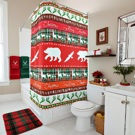 Cortina Para Box Natal na floresta