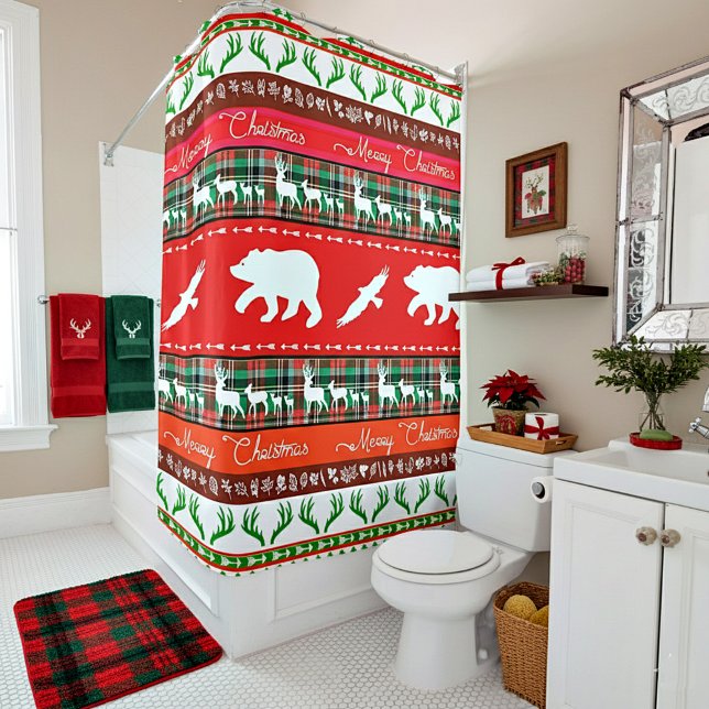 Cortina Para Box Natal na floresta (Criador carregado)