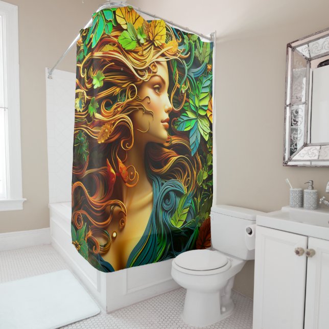 Cortina Para Box Nature Woman Art (In Situ)