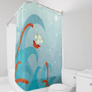 Cortina Para Box Navegação por Monstro do Mar