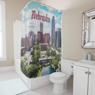 Cortina Para Box Nebraska City Skyline Omaha
