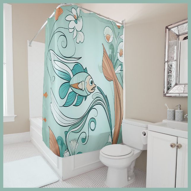 Cortina Para Box Nebulosa Jovial (Jestful Nebulous Shower Curtain
)