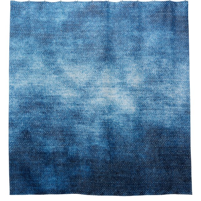 Cortina Para Box Negar textura de tecido vestida para fundo. Jeans (Frente)