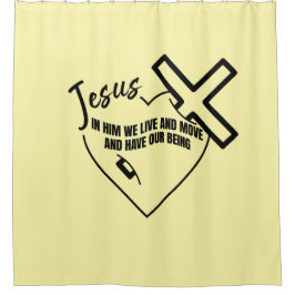 Cortina Para Box Nele vivemos, nos movemos e existimos